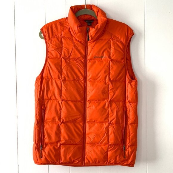 Eddie Bauer Mens  EB700 Red Goose Down Puffer Vest Sz S - Picture 1 of 16
